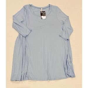 Fancy Free ribbed tunic top